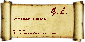 Grosser Laura névjegykártya